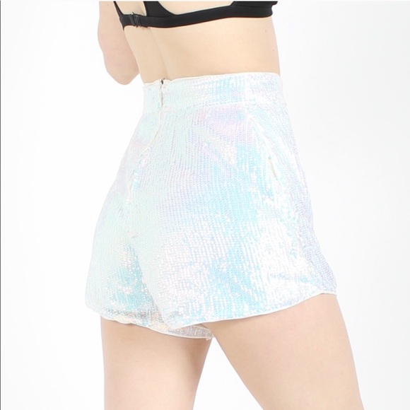 Show Me Your MuMu Pants - Show Me Your MuMu Sequin Simone High Rise Shorts M